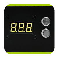 ALPHA II UV-A intensity display detail
