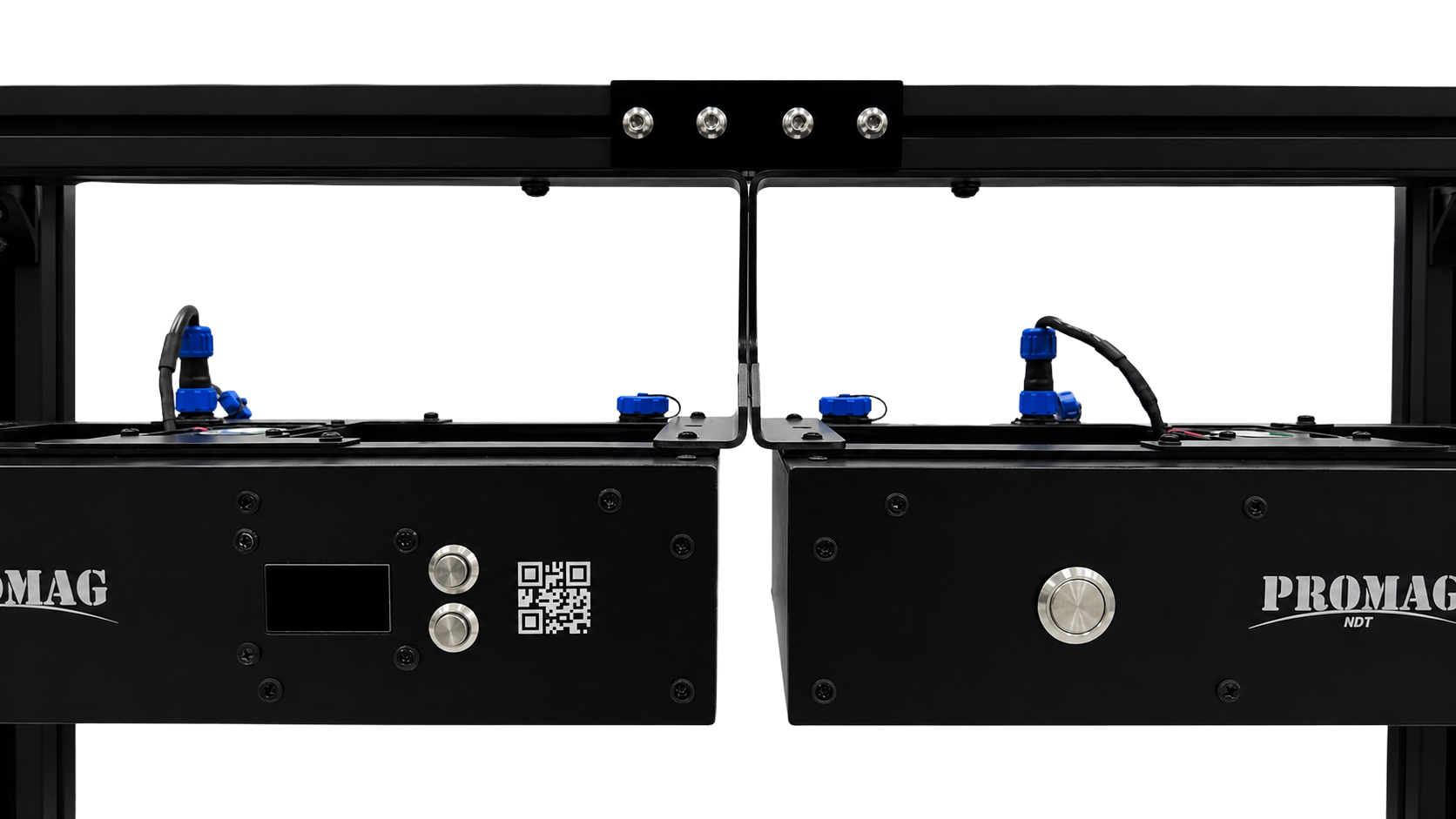 PROMAG ALPHA II overhead UV-A lamp in industrial inspection booth