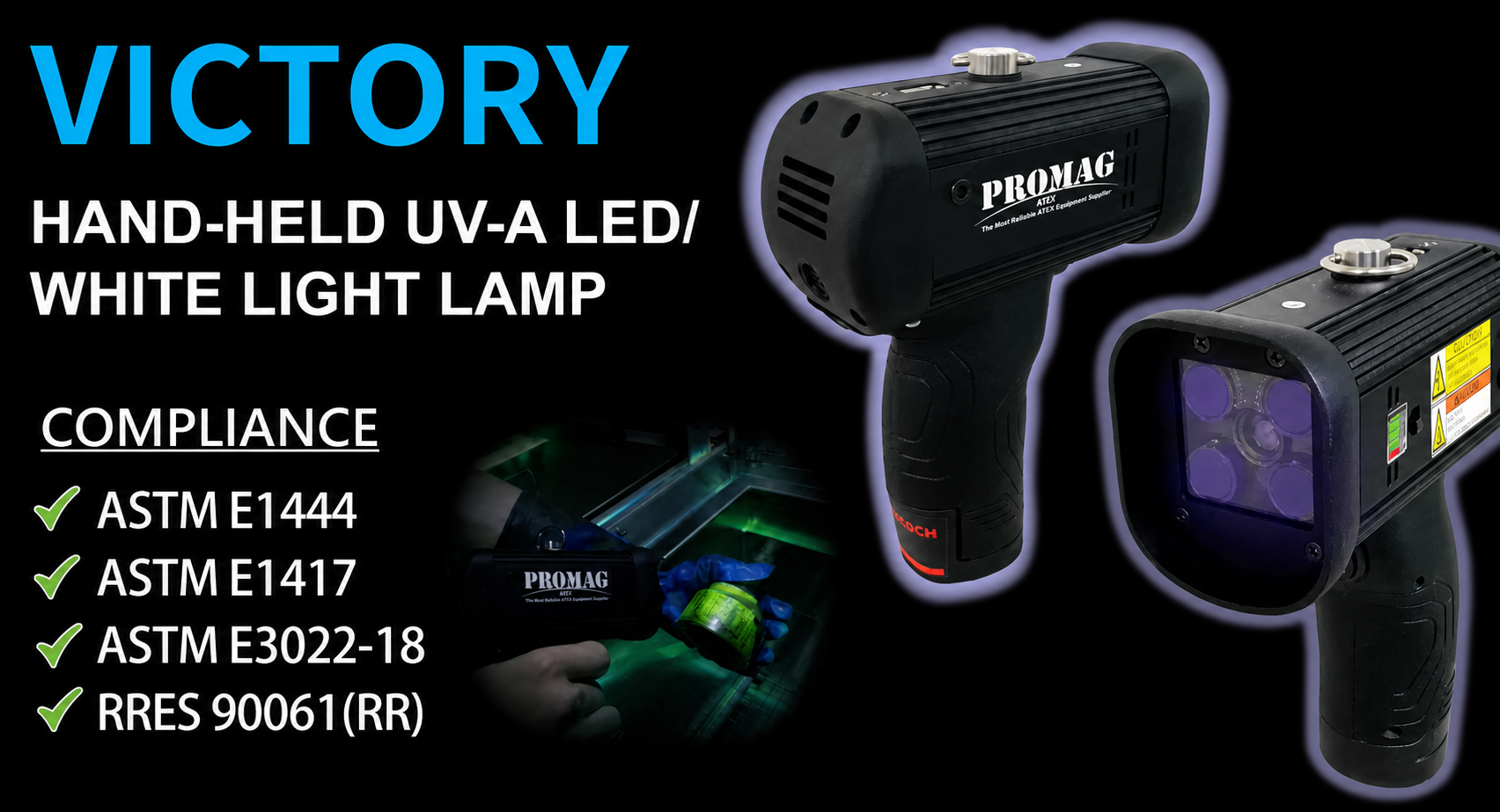 PROMAG VICTORY Hand-Held LED UV-A Lamp