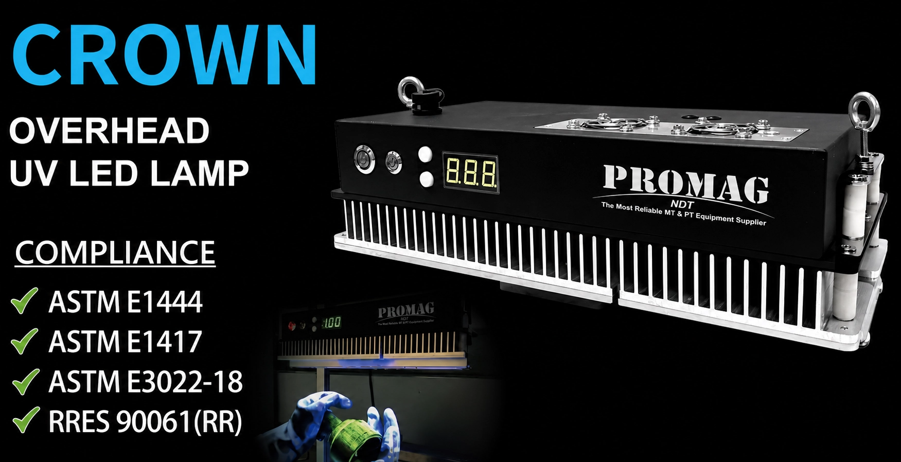 PROMAG CROWN Overhead LED UV-A Lamp