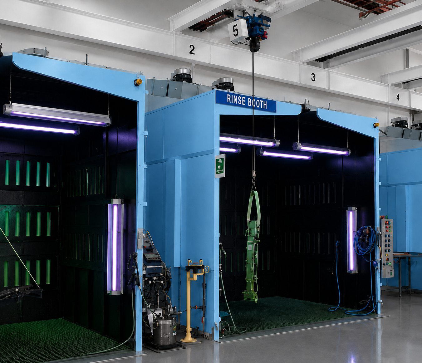 Rinse Processing Booth