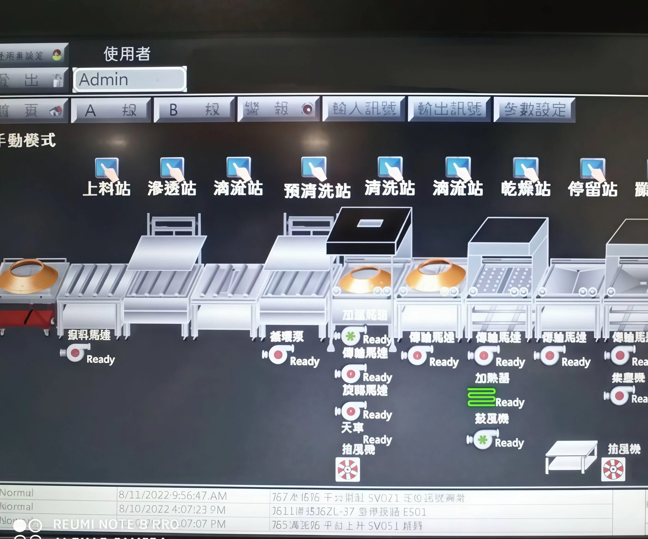 Visual HMI Touchscreen