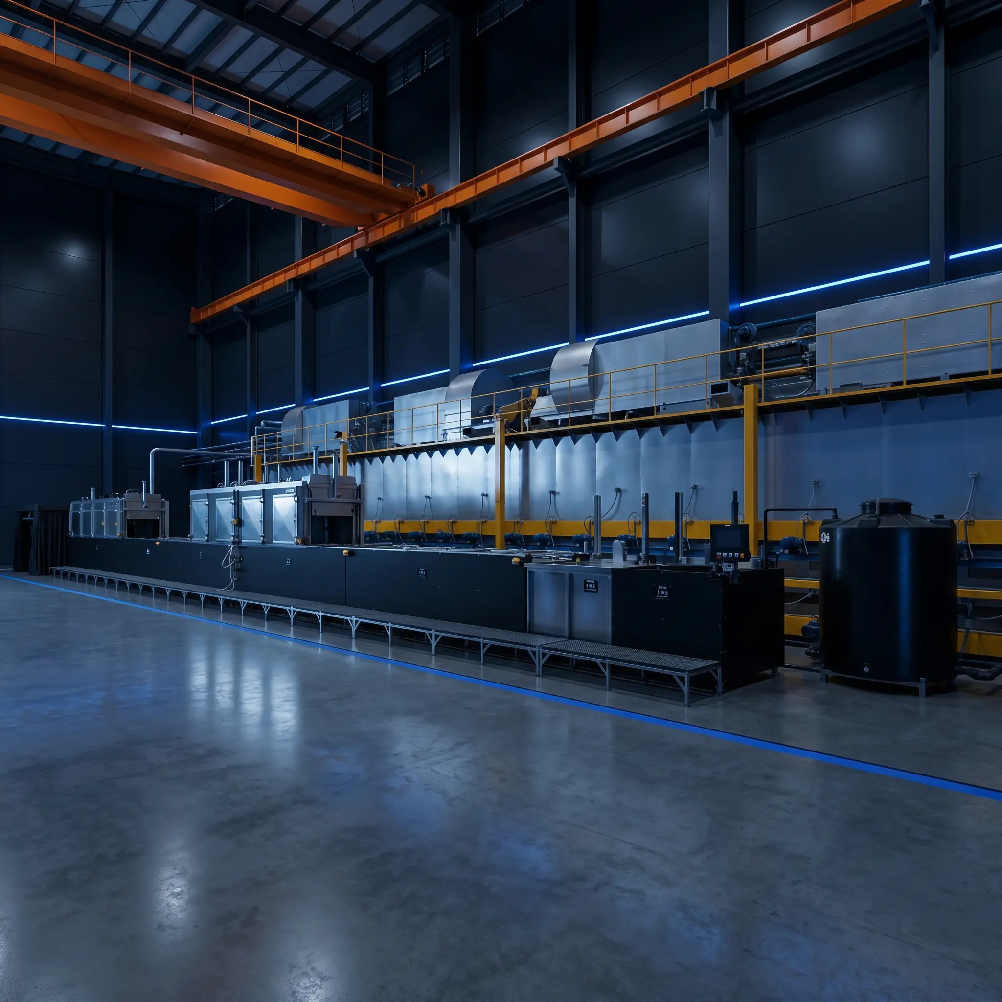 PROMAG fully automated fluorescent penetrant inspection line