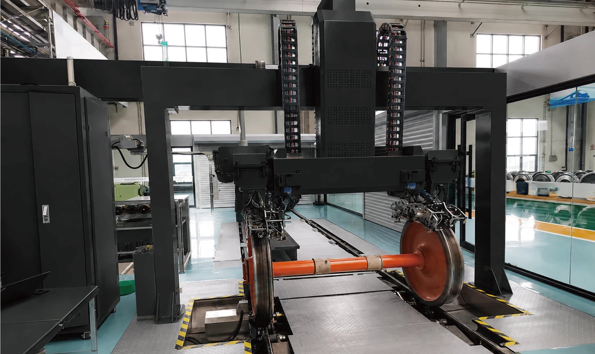 PROMAG PAUT gantry system for full wheelset inspection