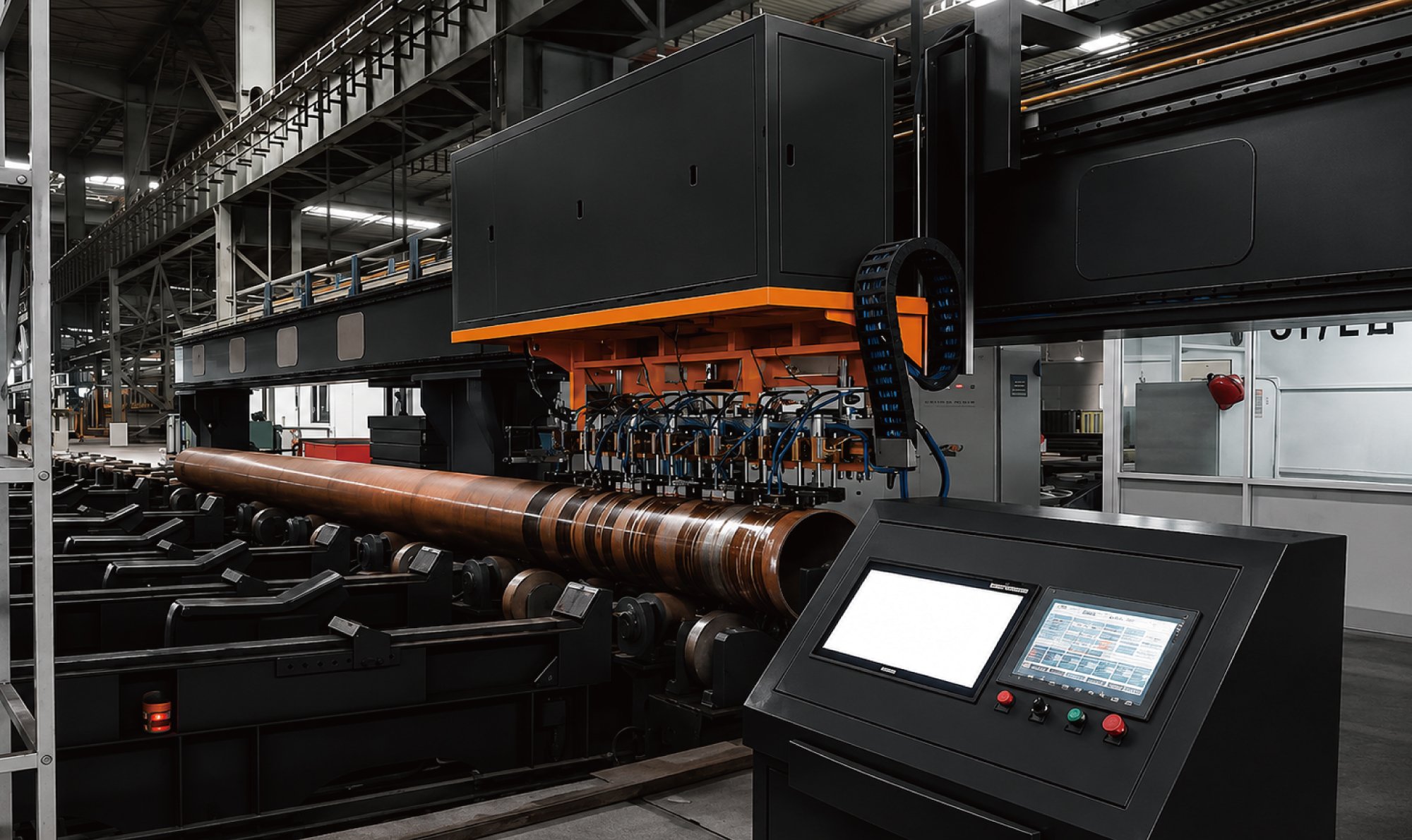 PROMAG inline multi-probe PAUT station for steel pipe inspection