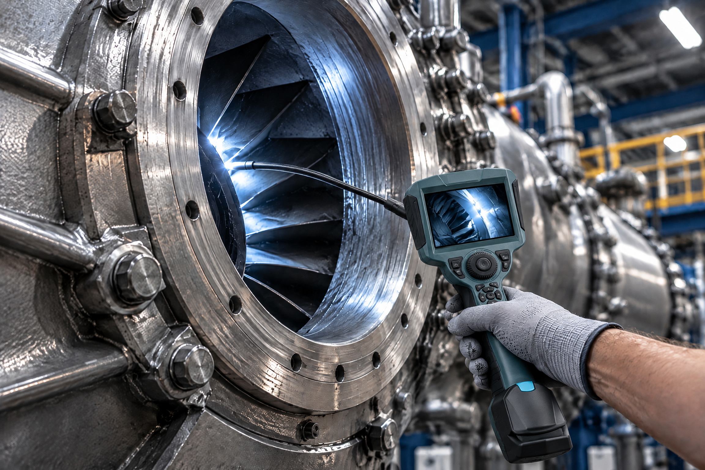 Engine hot section combustor and nozzle inspection