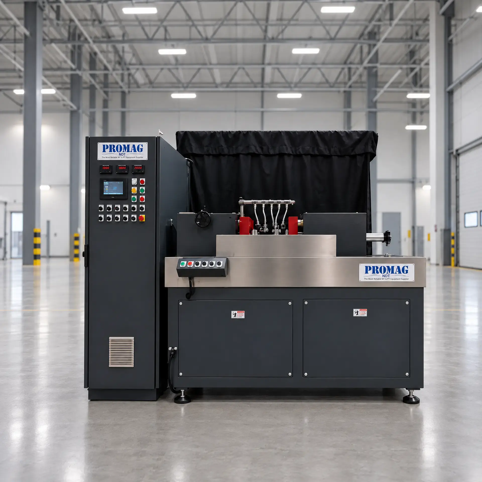 PROMAG APEX Series stationary magnetic particle inspection bench